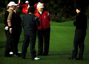 Annika Sörenstam (re.) beim Solheim Cup 2000. (Foto: Getty)