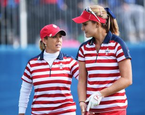 Lexi Thompson (rechts) und Christie Kerr legen bei den Fourballs gut vor. (Foto: Getty)