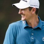 Mit einem riesigen Grinsen auf dem Gesicht beendet Justin Rose den Moving Day der Hong Kong Open. (Foto: Getty)