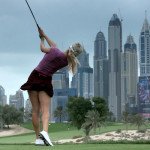 Macht stets eine gute Figur: Paige Spiranac vor der Skyline von Dubai. (Foto: Getty)