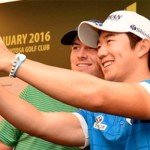 Younghan Song (r.) siegt bei der Singapore Open und lässt den Weltranglistenersten Jordan Spieth hinter sich.