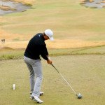 Festuca-"Wüste": Der spätere Sieger Jordan Spieth auf Chambers Bay, dem ungewöhnlichen Schauplatz der US Open 2015. (Foto: Getty)