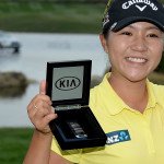 Lydia Ko freut sich über ihren Sieg bei der Kia Classic. (Foto: Getty)