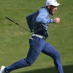 Jetzt aber schnell! Wer schafft das schnellste Loch der Welt? (Foto: Twitter/@EuropeanTour)