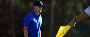 Jordan Spieth hatte am zweiten Turniertag des Masters mehr zu tun als ihm lieb war. (Foto: Getty)