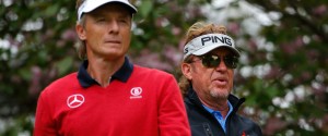 Bernhard Langer und Migue Ángel Jiménez bei der Mitsubishi Electric Classic. (Foto: Getty)