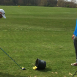 Moritz Klawitter auf der Driving Range. (Foto: Moritz Klawitter)