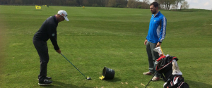 Moritz Klawitter auf der Driving Range. (Foto: Moritz Klawitter)