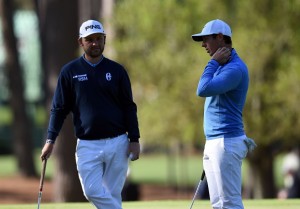 Eine britische Platzprobe erfuhr der Augusta National in Form des Nordiren Rory McIlroy und des englischen Masters-Rookies Andy Sullivan. (Foto: Getty)
