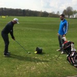 Moritz Klawitter auf der Driving Range. (Foto: Moritz Klawitter)