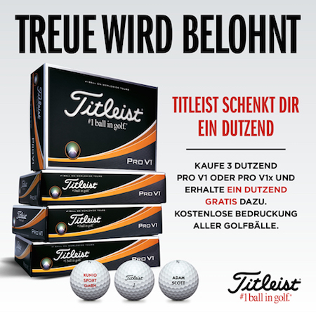 Jetzt ein Dutzend Titleist Pro V1 oder Pro V1x gratis sichern und eine Bedrückung abstauben. (Foto: Titleist)