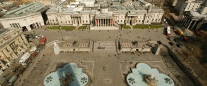 Viel Raum für Golf-Träume: Der Trafalgar Square in London könnte im September zu einem kunstvollen Golfkurs umgestaltet werden. (Foto: Getty)