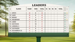 Leaderboard Masters 2016. (Foto: Screenshot/masters.com)