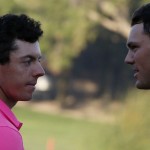 Martin Kaymer (re) und Rory McIlroy treffen in den ersten beiden Runden des Masters aufeinander. (Foto: Getty)