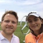 Matthias Gräf (l.), im Gespräch mit Karolin Lampert. (Foto: Golf Post)