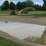 Starke Regenfälle über Nacht haben die erste Runde der Montecchia Open unspielbar gemacht. (Foto: twitter.com/Challenge_Tour)