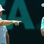 Neben Rory McIlroy (l.) und Jordan Spieth hat auch der Weltraglistenführende Jason Day bei der US Open 2016 zu kämpfen.