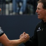 Henrik Stenson (links) und Phil Mickelson lieferten sich auf der Finalrunde der Open Championship ein episches Duell. (Foto: Getty)