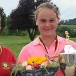 Die Siegerinnen der Internationalen Matchplay Trophy (v.l.n.r.): Jacqueline Klemm, Anna-Elisabeth Ruttert und Caroline Hermes. (Foto: Frank Föhlinger / golfmomente.de)