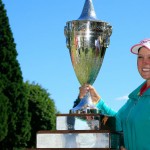 Ein riesiger Erfolg: Brooke Henderson verteidigt ihren Titel bei der Portland Classic. (Foto: Getty)