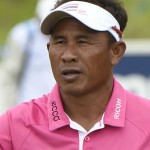 Thongchai Jaidee mit seinem Ball von Titleist. (Foto: Getty)