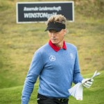 Gewohnt akribische Vorbereitung: "Stargast" Bernhard Langer auf einer Einspielrunde. (Foto: WINSTONgolf/Stefan von Stengel)