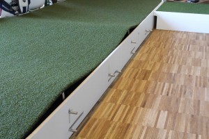 Verstellmöglichkeiten für bis zu 1.000.000 verschiedener Setups beim 4ProGo Putting Green. (Foto: Golf Post)