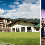 Das Kitzbüheler Alpenpanorama und die strahlenden Sieger des MercedesTrophy Deutschland Finales. (Foto: Mercedes Benz)