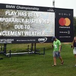 Die erste Runde der BMW Championship musste aufgrund einer Regenunterbrechung und anschließender Dunkelheit abgebrochen werden. (Foto: Getty)