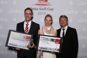 Die glücklichen Sieger des Golf-Cups.