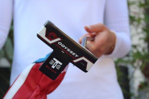 Selbstvertrauen und Gefühl bestimmen die Wahl des Putters bei Sandra Gal. Momentan schafft es der Odyssey Big T in ihr Bag. (Foto: Golf Post)