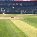 Auf dem Baseballfeld wird in dieser Woche Minigolf gespielt. (Foto: Screenshot)