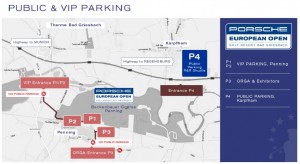 So parken sie nach Plan. Der Überblick über die Parkmöglichkeiten bei der Porsche European Open. (Quelle: European Open)