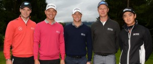 Die prominente Gäste von li.: Martin Kaymer, Wu Ashun, Alex Noren, Mikkko Ilonen, Jin Jeong (Foto: Kitzbühel Tourismus)