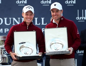 Danny Willett (l.) mit Jonathan Smart.