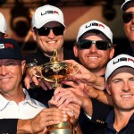 Sie wollten ihn gar nicht mehr hergeben: Team USA holt den Ryder Cup nach acht Jahren zurück auf den amerikanischen Kontinent. (Foto: Getty)