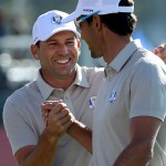 Sergio Garcia und Rafa Cabrera Bello sorgen für Euphorie bei Team Europa beim Ryder Cup 2016. (Foto: Getty)