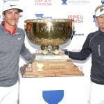 Auf den Kappen der Spieler ist es zu sehen. Thorbjörn Olesen war beim World Cup of Golf mit Nike unterwegs, während Sören Kjeldsen Srixon/Cleveland spielte. (Foto: Getty)