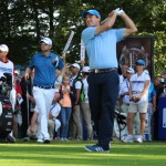 Ein Highlight des Jahres 2016: Florian Fritsch (VG) spielte am Finaltag der Porsche European Open mit Martin Kaymer (r) und Bernd Wiesberger im vorletzten Flight. (Foto: Golf Post)