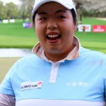 Shanshan Feng freut sich über ihren vierten Sieg beim Omega Dubai Ladies Masters. (Foto: Getty)
