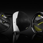 Die ganze Palette der neuen Driver, Hölzer und Rescues in Reih' und Glied. (Foto: TaylorMade)