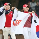 Das Team der KLPGA beweist seine Überlegenheit im Finale des The Queens. (Foto: Getty)