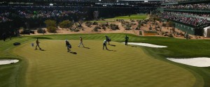 Das Partyevent der Waste Management Phoenix Open lockt jährlich hunderttausende Fans auf die Anlage.