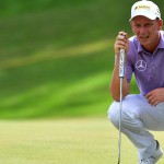 Marcel Siem mit konzentrierten Blicken das Break zu lesen, um sich vom Cut fernzuhalten. (Foto: Getty)