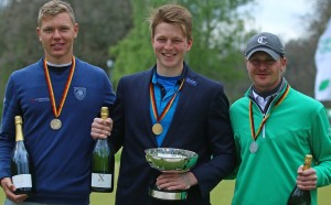 Die Medaillengewinner (v.l.n.r.): Matthias Schmid, Lukas Gras und Marcel Zillekens (Foto: DGV/stebl)