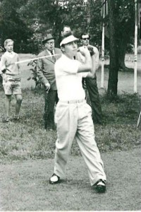 Betritt man das Clubhaus erblickt man ein Bild von Gary Player in Lebensgröße. (Foto: Golf- und Land- Club Köln)