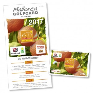 Die Mallorca Golfcard 2017 mit 30 Golf-Vouchern. (Bild: Agentur Michael Jacoby)