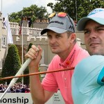 Justin Rose, Martin Kaymer und Henrik Stenson (v.l.) gehören im neu gestalteten Wentworth Golf Club zu den Favoriten auf den Sieg bei der BMW PGA Championship.