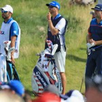 Die drei letzten US-Open-Sieger, Martin Kaymer, Jordan Spieth und Dustin Johnson standen am ersten Tag der 117. US Open in Erin Hills im Mittelpunkt. (Foto: Getty)