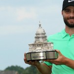 Kyle Stanley sichert sich den Sieg bei der Quicken Loans National am ersten Extraloch im Stechen.